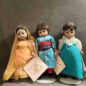 1980s Madame Alexander. India, Japan, Philippines.